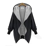 ジャケット、beautyvan新しい女性用ジッパーパーカーKapuzenジャケットパーカートレンチウィンドブレーカー L2 ブラック 1420452