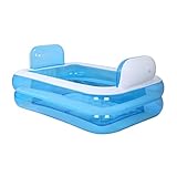 TIDLT インフレータブルバスタブ子供インフレータブルプールプール幼児プールプールPVC素材ピンクブルーフォーシーズンズ (色 : 青)