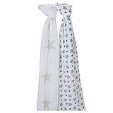 エイデンアンドアネイ ADEN+ANAIS おくるみ 2枚セット モスリンコットン クラシック スワドル トゥインクル(4024) SWADDLING WRAPS Twinkle ベビー ブランケット