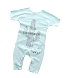 (ビグッド)Bigood 可愛い ベビー服 赤ちゃん 新生児パジャマ カバーオール ロンパース 出産祝い プレゼント ボディスーツ（緑・90）