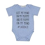 Cutelove 子供服 ロンパース カバーオール 夏 可愛い 文字柄 半袖 ベビー 男女兼用 幼児 おしゃれ グレー