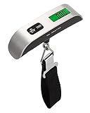 1st モール 荷物 旅行はかり デジタル はかり 計量 器 携帯式デジタル スケール ステンレス仕上げ 最大50kgまで量れる 吊り下げ式ラゲッジチェッカー 旅行 アウトドア ホームに最適の秤 便利