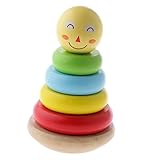 ノーブランド品 木製 　知育玩具　幼児　レインボー　積み木　ブロック　運動能力　ギフト