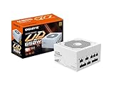 GIGABYTE GP-UD850GM PG5W PCIE 5 ATX 3.0 完全モジュラーゲーミング電源 - 80 Plus ゴールド認定 850W - 日本のコンデンサ - ATX PSU (ホワイト)