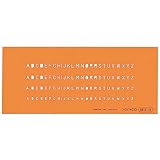 バンコL型テンプレート_細字B：【製図用品】：210-0562