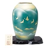 九谷焼 8号夏目花瓶 雲海に群鳥 生活用品 インテリア 雑貨 キッチン 食器 食器 top1-ds-1628380-ah [簡素パッケージ品]