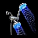 Ana Bath lss5430cbn 4インチ5機能LED携帯シャワーとLEDシャワーヘッドコンボ、システム、つや消しニッケル仕上げ