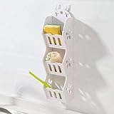 3段棚バスルーム用品シェルフバスルームストレージラックトイレラック壁掛け化粧品棚