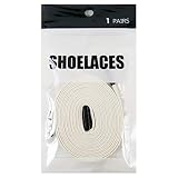 [HIROMARUjp] ワックス シューレース WAX SHOELACE 靴ひも 平紐 7mm幅 スニーカー 120cm 140cm 160cm 全12色 White/Mat B 140