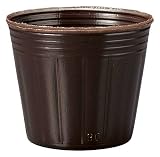 カラー ポリポット7.5cm20P 焦茶