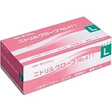 共和 ニトリルグローブＮｏ４７１　粉無　Ｌ