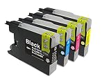 【Ecolink】Brother ブラザー LC12-4PK対応 LC12系 4色セット LC12BK LC12C LC12M LC12Y 互換インクカートリッジ