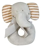 Stephan Baby Gift-Boxed Velvety Plush Ring Rattle, Ellie The Elephant by Stephan Baby [並行輸入品]