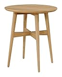 サイドテーブル オーク材 直径50㎝ NA色 ST216869