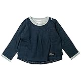 《春秋冬対応》SCHNEE(スネー) 重ね着風ロンT 130cm /ネイビー NO.F-661195