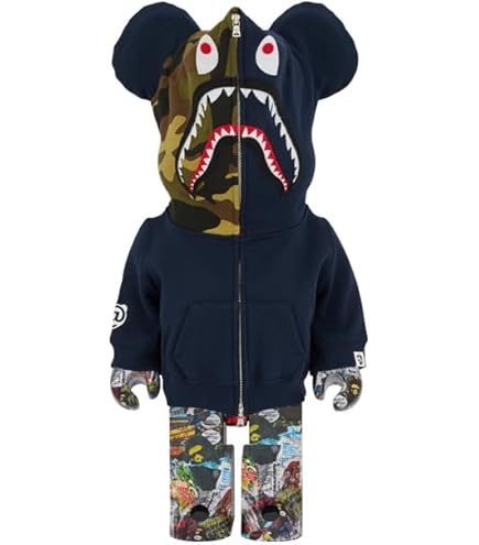 Amazon | BE@RBRICK BAPE(R) LEGACY CAMO SHARK GRAY 1000