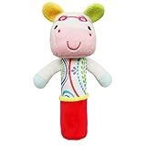 ecosinソフトおもちゃ動物ベビー幼児キッズHandbells Rattlesギフトfor Kid CartoonsベビーソフトRattle Handbellベッドおもちゃ 17cmX10cm EC