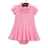 ラルフローレンの子供服　POLO　RALPHLAUREN　ベビー　女の子ツーピースセット　９０ｃｍ [並行輸入品]