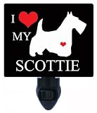 Night Light – I Heart My Scottie – Love – 犬LED Night Light