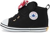 コンバース CONVERSE BABY ALL STAR N MINNIE MOUSE RB V-1 ミニーマウス シューズ ベビー キッズ スニーカー (14.5cm, ブラック)