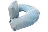 The 4 in 1 One Z BLUE Nursing Pillow w/ AMAZING BACK SUPPORT- BLUE COLOR COVER by Twin Z