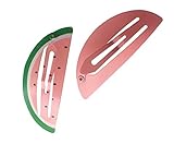 (ウォ２U)Woo2u 可愛い 2点セット ベビー 女の子 パッチン留め ヘアピン ヘアアクセサリー 子供用 髪飾り 髪留め ヘアクリップ（スイカ）