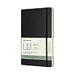 Moleskine 2018-2019 18M Weekly Notebook, Large, Weekly Notebook, Black, Hard Cover (5 x 8.25)