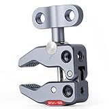 VILTROX 多機能スーパークランプ 蟹バサミクランプES-V02 カニ爪型クランプ 1/4''と3/8''ネジ穴 クランプマウント 雲台/撮影ライト/モニター外付け用 多用途クランプマウント 撮影用アクセサリー