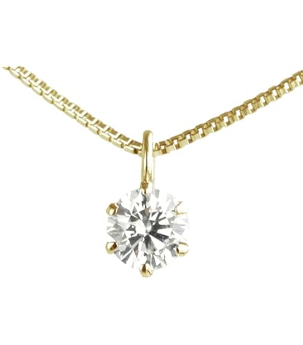 Amazon.co.jp: K18PG 0.1ctダイヤモンドスクリューチェーンペンダント
