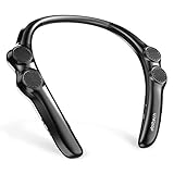ネックスピーカー ポータブル 首掛け 肩掛け ウェアラブル Bluetooth5.0/CVC8.0ノイズキャンセリング/IPX4防水/Qua