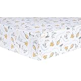 Trend Lab Dr。Seuss Oh, the Places You ' ll Go 。引用符フィットベビーベッドシート、アクア/オレンジ/イエロー