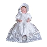 [Antoinette(アントワネット)] 女の子 帽子つき 出産祝い 新生児 退院祝い ボンネット 赤ちゃん用 赤ちゃん ベビー ベビー服 お祝い お宮参り 退院ドレス (size59)