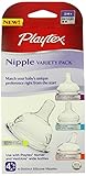 Playtex Nipple Variety Kit, Medium Flow, 4-Count by Playtex