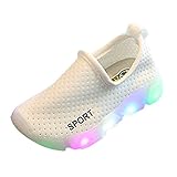 スニーカー キッズ LEDシューズ 発光シューズ 男女通用 運動靴 子供用 ガールズシューズ 13.5cm-18.8cm highdas ホワイト 23=内径14cm