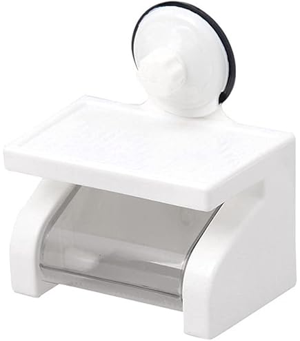 Amazon | 壁ピタ 強力吸盤 トイレットペーパーホルダー 置物トレイ付き