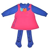 アガタ・ルイス・デ・ラ・プラダ ベビー Agatha Ruiz de la Prada Baby かわいいハートのジャンスカ風ワンピとタイツ 12M