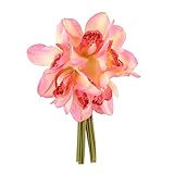 MIOIM 胡蝶蘭 造花 フラワー インテリア 花束 本物みたい 観葉植物 イミテーション 人工 花のみ 飾り 花材 撮影