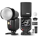NEEWER Z880-C 2.4G 76Ws TTL フラッシュストロボ スピードライト ディフューザー/アダプター付き アップグレードUI モデリングライト TTL/M 快速スイッチ GN60 1/8000s HSS 7.2V/3000mAh バッテリー 600フルパワーフラッシュ コンパチブル R8 R6 R5 R3 R M6など