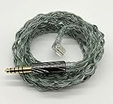 【BIGMANGO-暁】QDC4.4mm銀メッキケーブル QDCリケーブル 4芯イヤホンアップグレードケーブル 4.4mm交換ケーブル (QDC4.4mm)