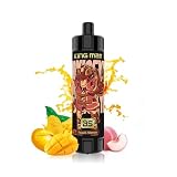 Stiik Max 電子タバコ ベイプ 使い捨て 10,000回吸引可能 禁煙 サポート持ち運び 20ml vape 爆煙 禁煙パイポ 濃厚フレーバー シーシャ 使い捨て ニコチンフリー (ピーチマンゴー)