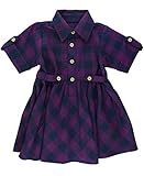 RuffleButts DRESS ベビー・ガールズ カラー: パープル