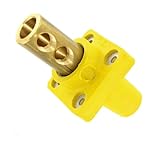 Leviton 16-seriesテーパ鼻 – 90 ° – メスパネルコンセント – cam-typeコネクター イエロー 16R22-UY 1