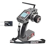 Radiolink RC6GS V3 7CH RC送信機、R7FGジャイロ防水受信機付き、FHSS 2.4GHz ラジコン プロポセット、30モデルストレージ、電圧テレメトリー、600M遠距離制御、RCカー・ボート・クローラー・ロボット対応【技適認定済】