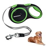 MIGHTYDUTY 犬 リード 小型犬 中型犬 自動巻き取り 軽量 5m 伸縮リード 持ち運び便利 操作簡単 お出かけ 散歩 ペット用品 ブラック
