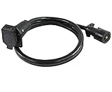 Conntek Double-End 7 Way Plug Trailer Extension Cord (Black, 8-Feet) [並行輸入品]