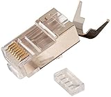 Platinum Tools 106190 RJ45 Cat6A 10 Gig Shielded Connector with Liner 100-Pack [並行輸入品]