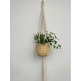 キコード ロープ 手作り編組 つり花かご バッグ 花のポットホルダー 植物ハンガー 庭園