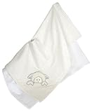 Stephan Baby Infant Girl/Boy Little Lamb Cotton Knit Receiving Blanket, Cream (Discontinued by Manuf