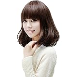 【la select】ユル巻き 耐熱 フルウィッグ ボブ セミロング（ネット付き）