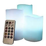 LEDキャンドル　12色変化　３本セット　リモコン付き